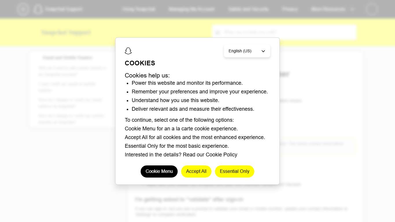 I can't verify my email or mobile number – Snapchat Support